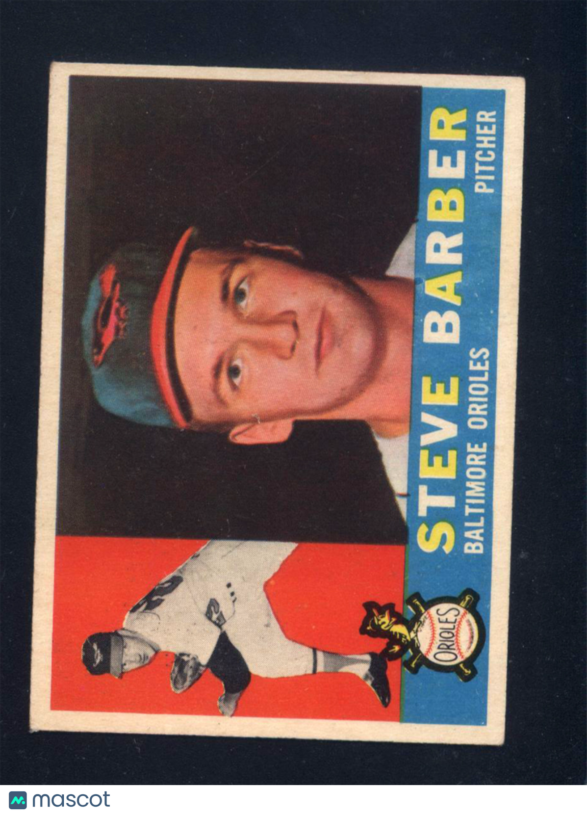 1960 Topps High #514 Steve Barber Orioles (EX) 006509