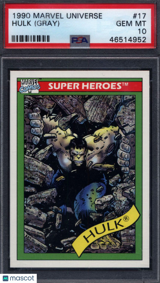1990 Marvel Universe #17 Hulk (Gray) PSA 10