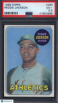 1969 Topps #260 Reggie Jackson Rookie HOF PSA 5.5 Well Centered