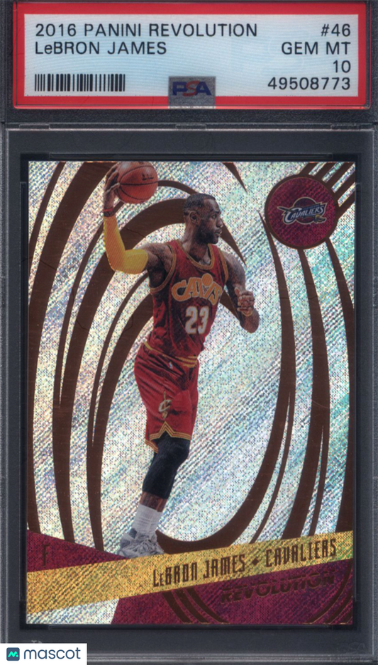 2016 Panini Revolution #46 LeBron James Cavaliers PSA 10