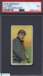 T206 Ty Cobb Bat On Shoulder Detroit PSA 1 Piedmont Back