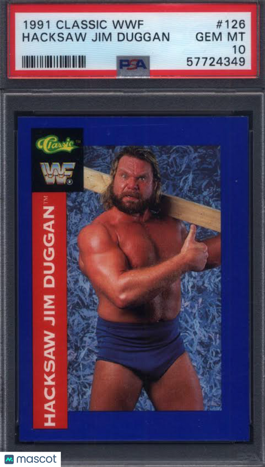 1991 Classic WWF #126 Hacksaw Jim Duggan PSA 10