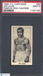 1938 F.C. Cartledge Famous Prize Fighters #30 Joe Louis PSA 9 Well Centered