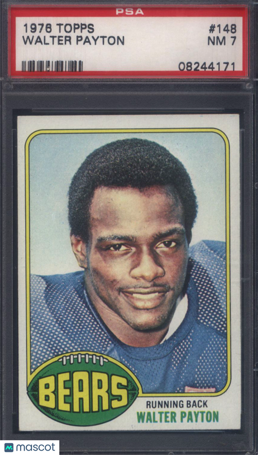 1976 Topps #148 Walter Payton Rookie HOF Bears PSA 7