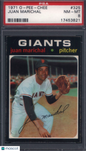 1971 OPC O-Pee-Chee #325 Juan Marichal Giants PSA 8
