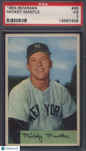 1954 Bowman #65 Mickey Mantle Yankees PSA 3 Well Centered