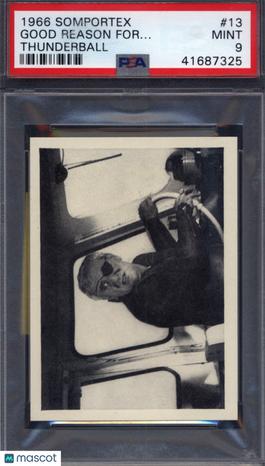 1966 Somportex Thunderball #13 Good Reason For PSA 9