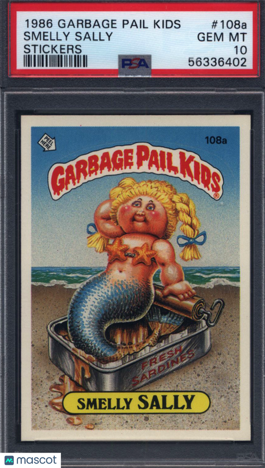 1986 Topps Garbage Pail Kids Stickers #108a Smelly Sally  PSA 10
