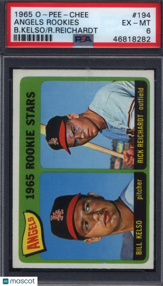 1965 OPC O-Pee-Chee #194 Angels Rookie Stars PSA 6