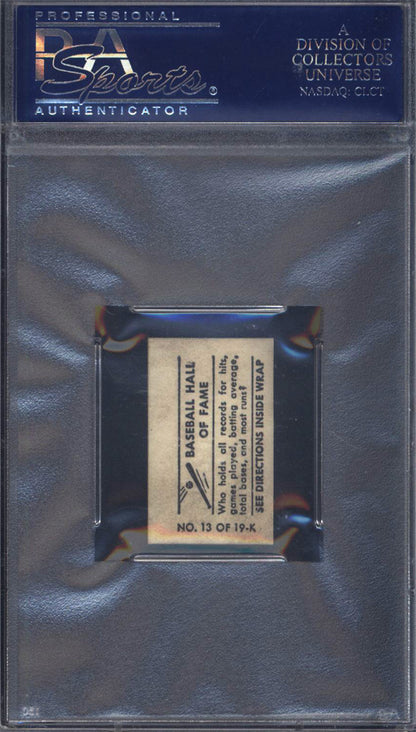 1948 Topps Magic Photo Baseball Hall Of Fame #13K Ty Cobb Detroit PSA 6