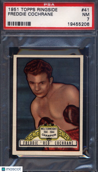 1951 Topps Ringside Boxing #41 Freddie Cochrane PSA 7