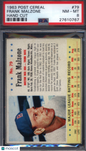 1963 Post Cereal #79 Frank Malzone Hand Cut Red Sox PSA 8