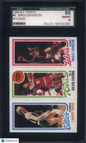 1980 Topps #6 Larry Bird & Magic Johnson Rookie HOF SGC 8 Well Centered
