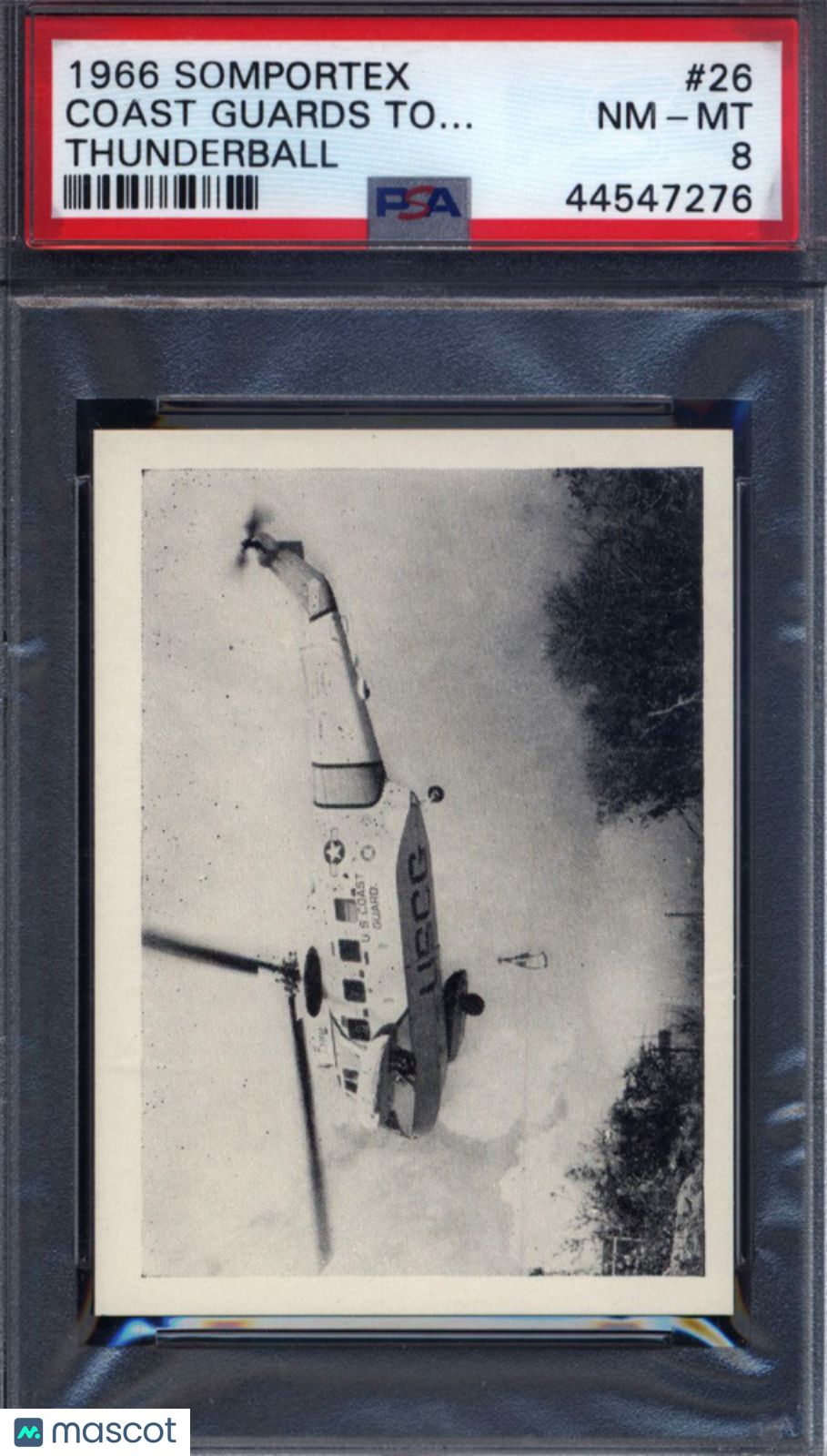 1966 Somportex Thunderball James Bond #26 Coast Guards To... PSA 8