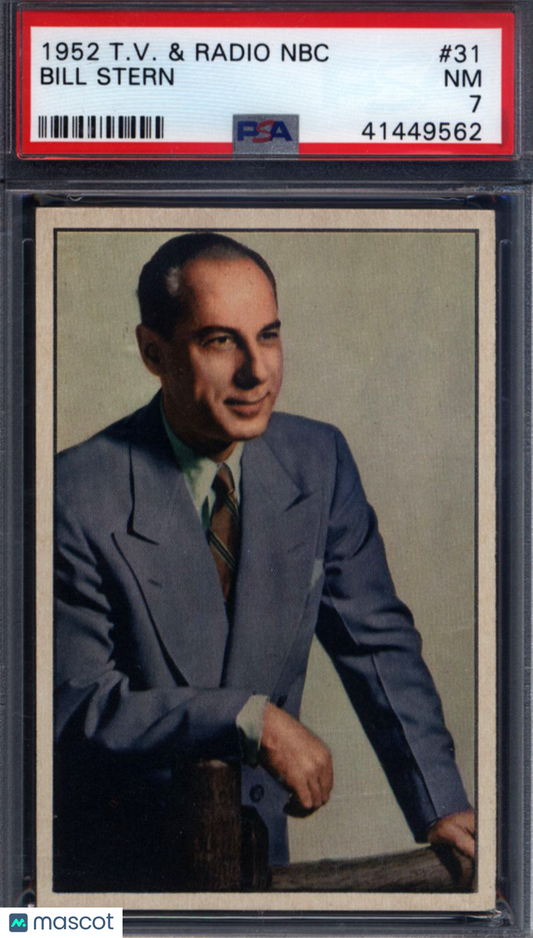 1952 T V & Radio N #31 Bill Stern PSA 7