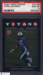 2008 Topps Chrome #TC186 Chris Johnson Rookie Titans PSA 10