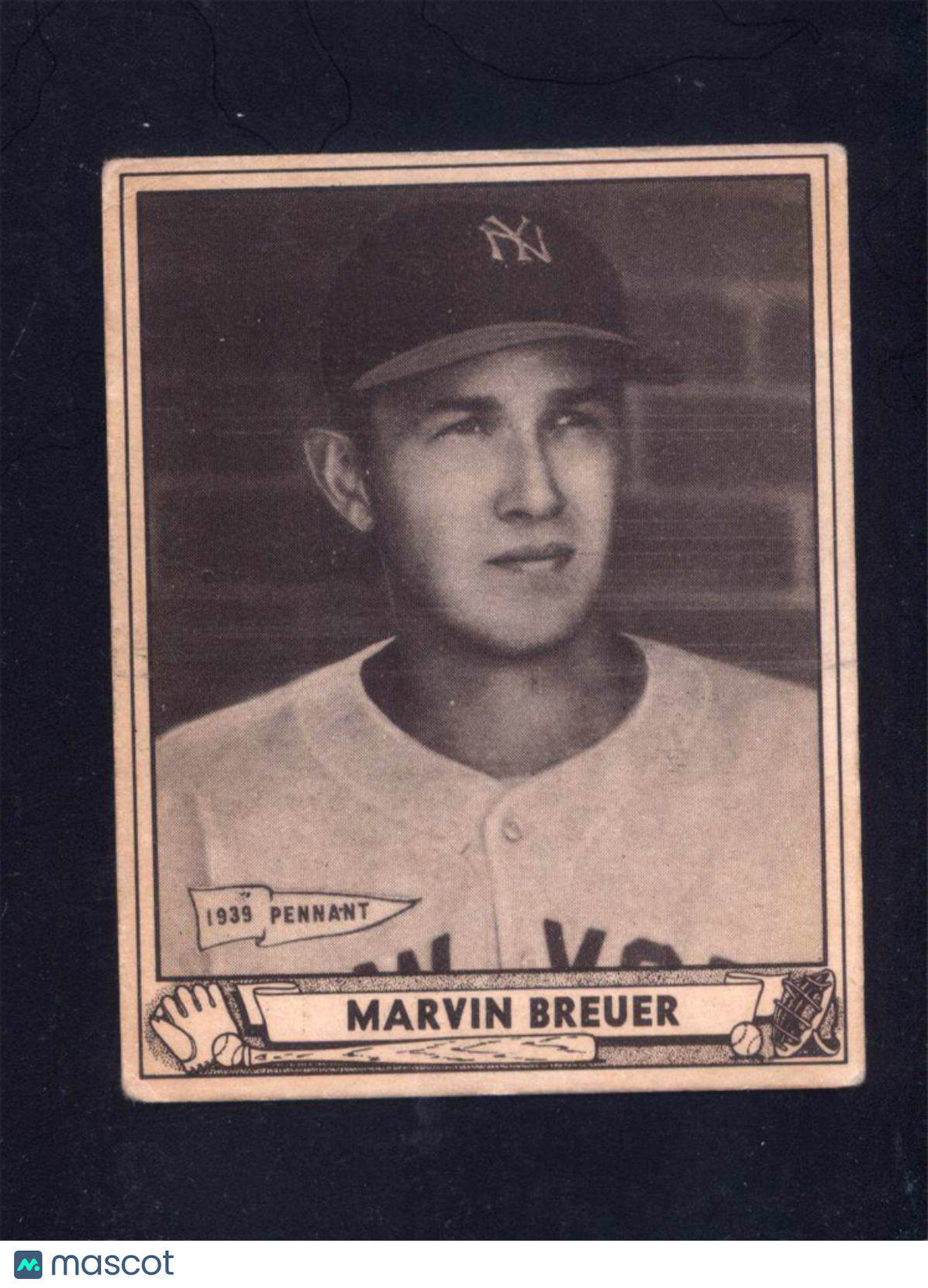 1940 Play Ball #183 Marvin Breuer Yankees (VG)
