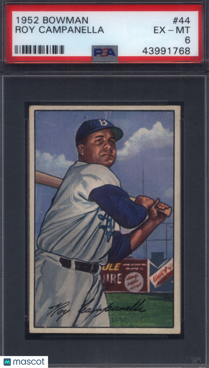 1952 Bowman #44 Roy Campanella Dodgers PSA 6