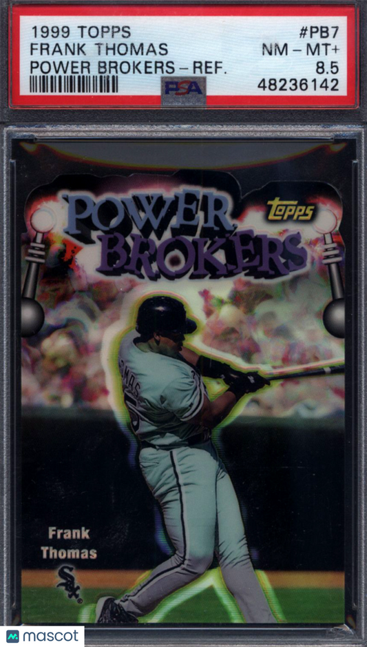 1999 Topps #PB7 Frank Thomas Power Brokers - REF. White Sox PSA 8.5