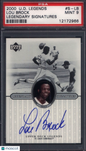 2000 Upper Deck Legends Legendary Signatures #S-LB Lou Brock Auto PSA 9