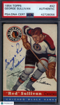 1954 Topps #42 George Sullivan Signed Autograph PSA/DNA PSA Authentic
