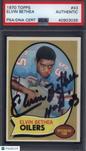 1970 Topps #43 Elvin Bethea Oilers Signed Auto PSA Authentic Auto