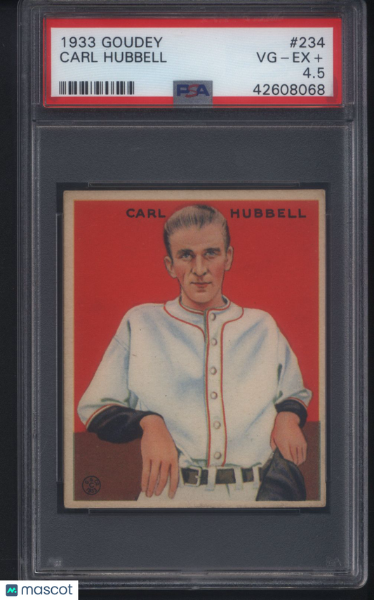 1933 Goudey #234 Carl Hubbell Giants PSA 4.5