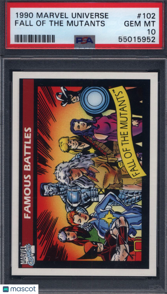 1990 Marvel Universe #102 Fall Of The Mutants PSA 10