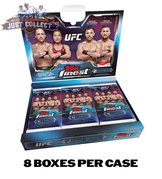 2025 Topps Finest UFC Hobby Box 8-Box Sealed Case