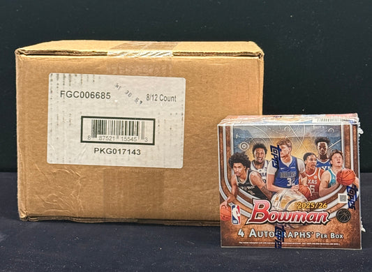 2025/26 Bowman Basketball Hobby Jumbo 8 Box Case