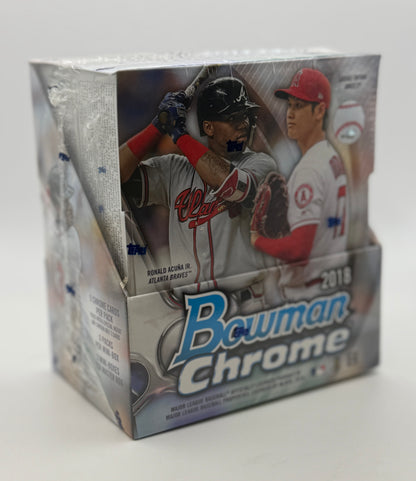 2018 Bowman Chrome Baseball Factory Sealed Hobby Master Box - Possible Ohtani RC