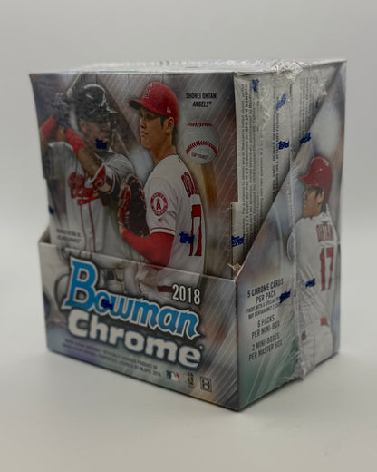 2018 Bowman Chrome Baseball Factory Sealed Hobby Master Box - Possible Ohtani RC