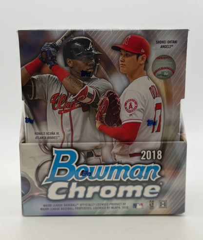 2018 Bowman Chrome Baseball Factory Sealed Hobby Master Box - Possible Ohtani RC