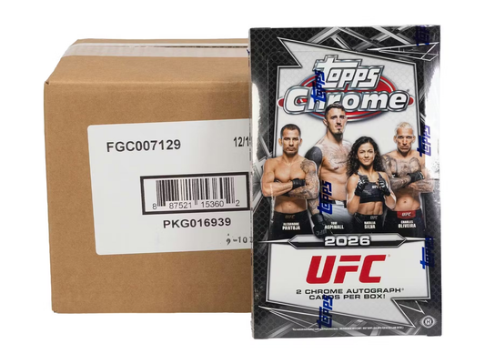 2026 Topps Chrome UFC Hobby 12-Box Case