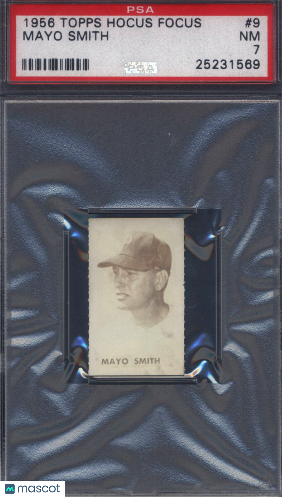 1955-1956 Topps Hocus Focus #9 Mayo Smith PSA 7