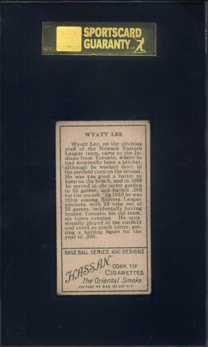 T205 Wyatt Lee Minor League Newark SGC 3 Hassan Back