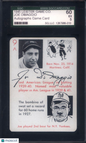 1945 Leister Game Co. Joe Dimaggio Autographs Game Card SGC 5
