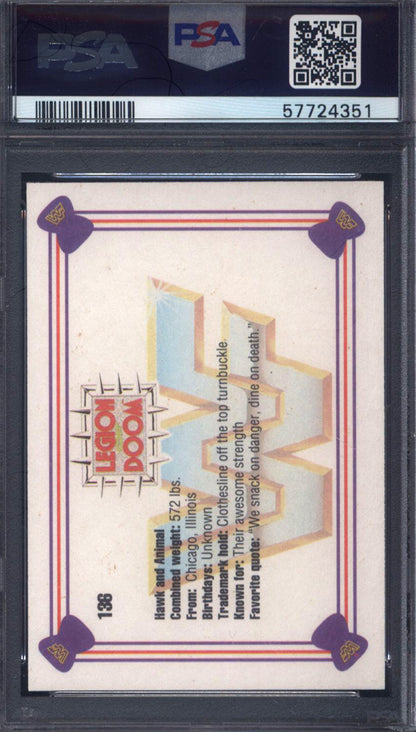 1991 Classic WWF #136 Legion Of Doom PSA 10
