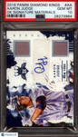2016 Diamond Kings DK Signature Materials #AA Aaron Judge Yankees PSA 10 pop 2