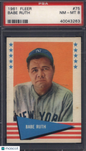 1961 Fleer #75 Babe Ruth Yankees PSA 8