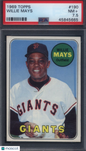 1969 Topps #190 Willie Mays Giants PSA 7.5