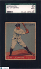 1933 Goudey #92 Lou Gehrig Yankees SGC 4