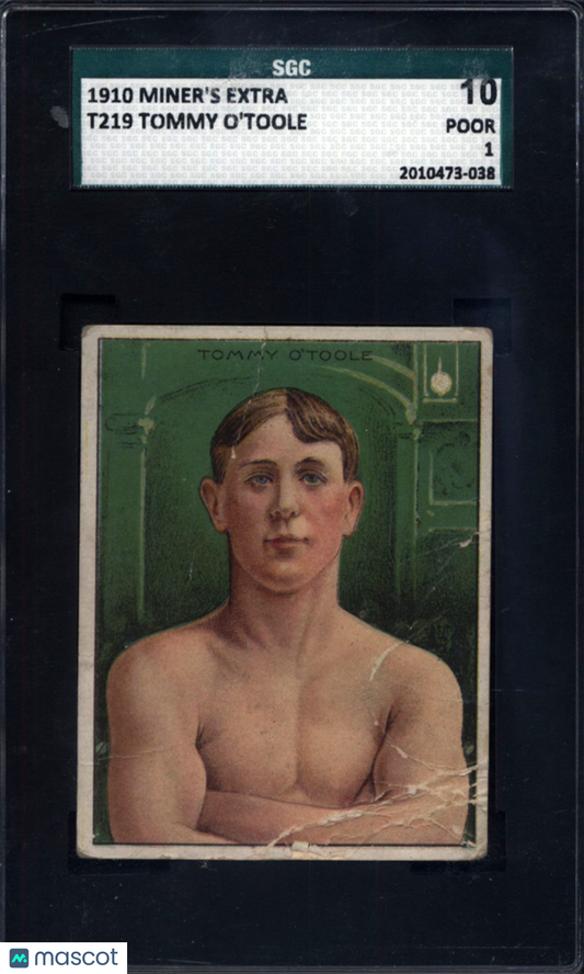 1910 T219 Miners Extra Tommy O'Toole Boxing SGC 1