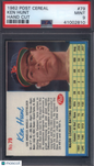 1962 Post Cereal #79 Ken Hunt Angels PSA 9 POP 8 None Higher