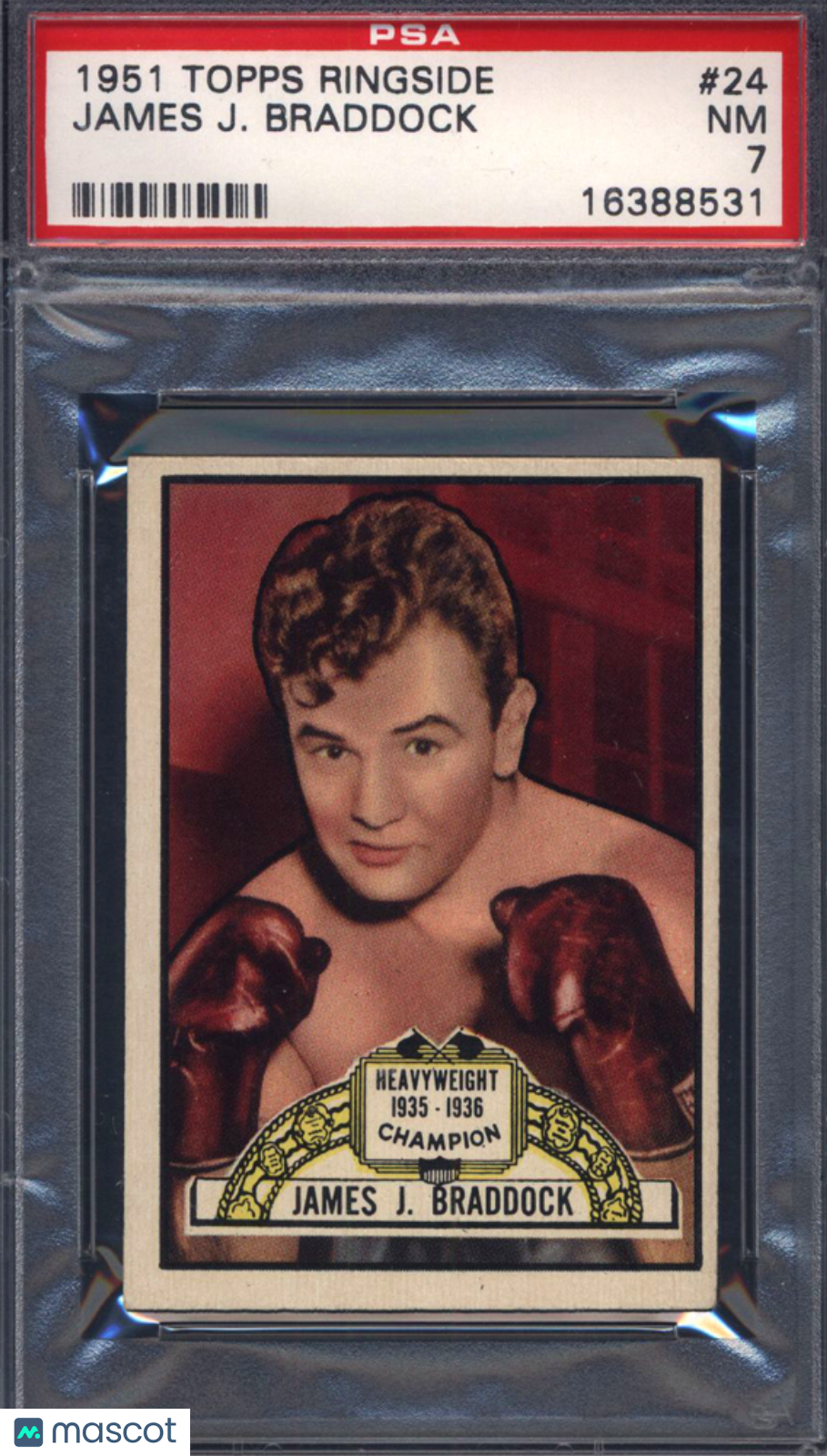 1951 Topps Ringside Boxing #24 James J. Braddock PSA 7