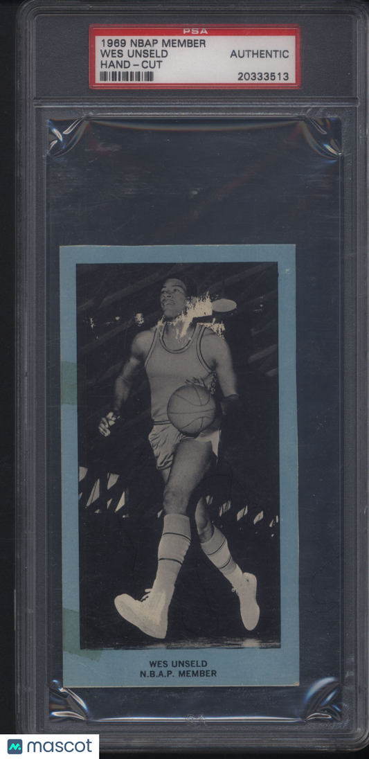 1969 Nbap Member Hand-Cut Wes Unseld PSA Authentic