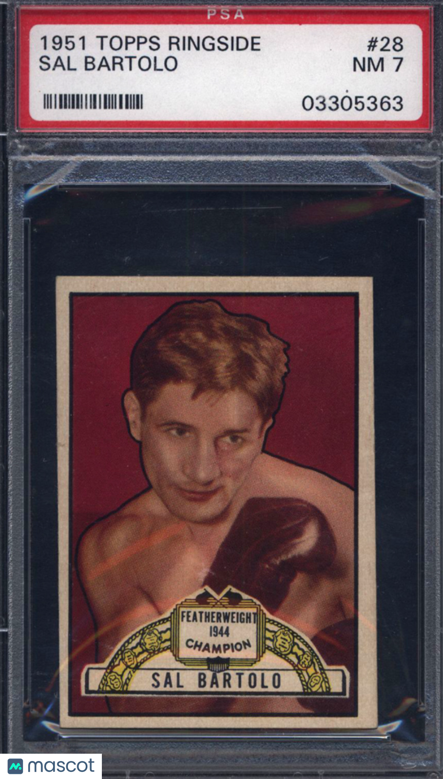 1951 Topps Ringside Boxing #28 Sal Bartolo PSA 7