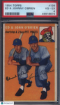 1954 Topps #139 Ed & Johnny O'Brien Pirates PSA 4