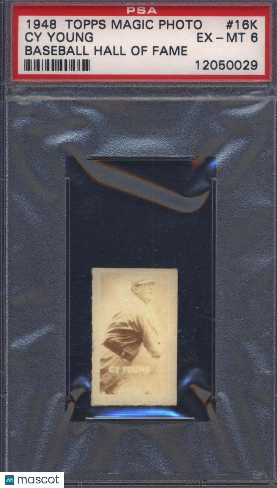 1948 Topps Magic Photo Baseball Hall Of Fame #16K Cy Young PSA 6