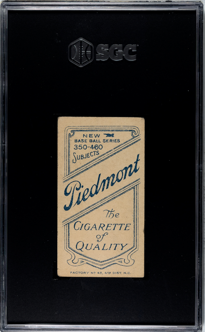 T206 Addie Joss Pitching Cleveland SGC 4 Piedmont Factory 42 Back